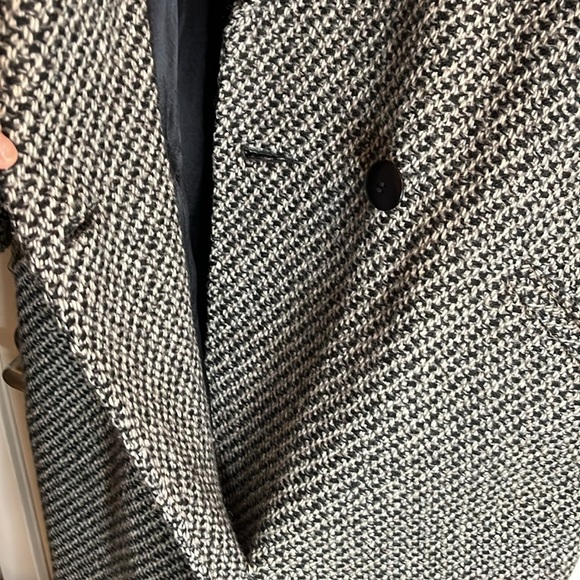 Xception Vintage Canadian made oversized L XL wool blend coat tweed - Picture 7 of 16